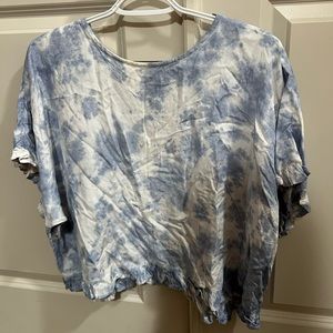 Crop Square T-Shirt Tie Dye